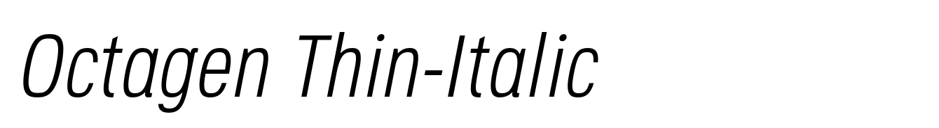 Octagen Thin-Italic